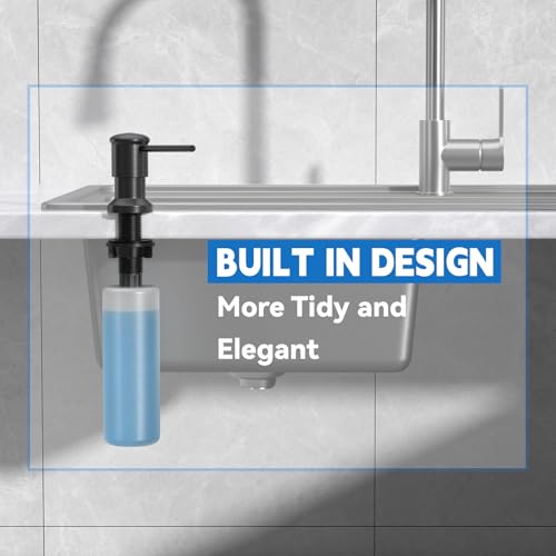 Dish Soap Dispenser (Black / With Bottle)