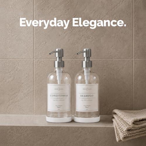 Clear Glass Soap Dispenser (Clear Bottle / Silver Pump)