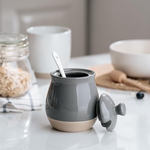 10oz Sugar Bowl with Lid and Spoon