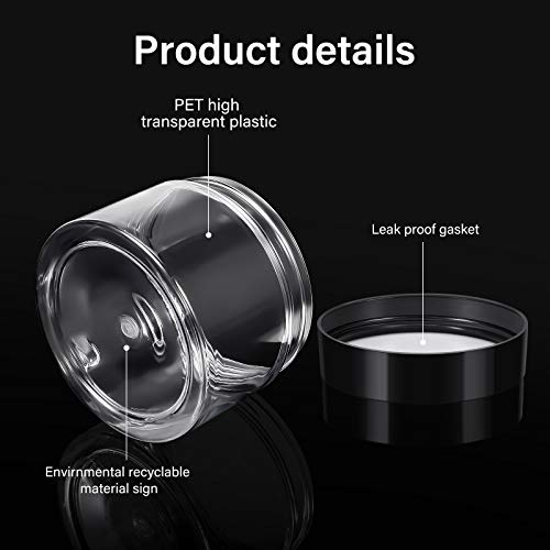 6 Pack 6 Oz Plastic Jars (6 Count)