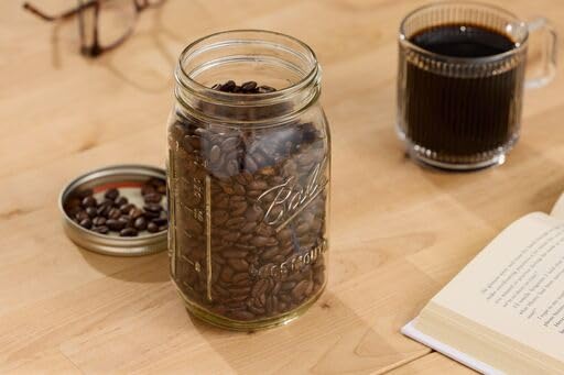 Glass Mason Jars with Lids and Bands (Quart / 32 Ounce (Pack of 4))