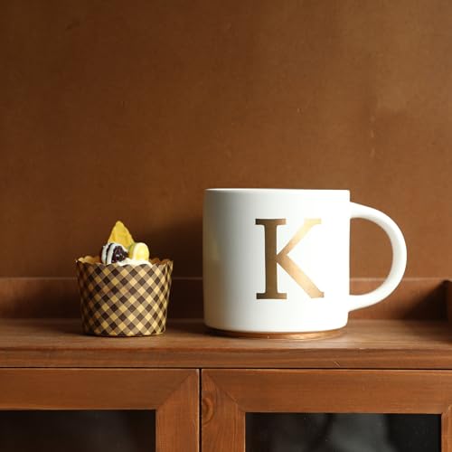Monogram Ceramic Mugs (gold-K)