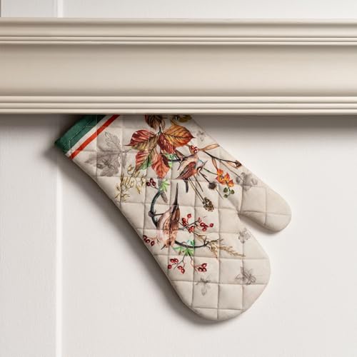 100% Cotton Oven Mitt & Pot Holder Set (053 - Recolte / 7.5" x 13" & 8" x 8" (Oven Mitt & Pot Holder))