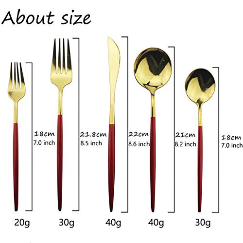 Red Gold Silverware Set (Service for 4 / Red Gold)
