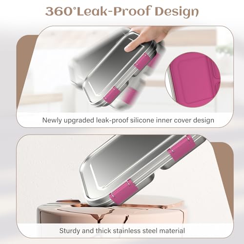 Stainless Steel Bento Box Kids (Pink)