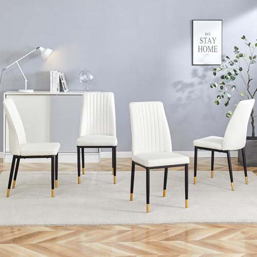 Modern Dining Chairs Set (B- White)
