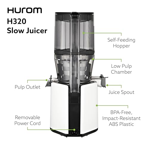 H320N Cold Press Juicer Machine (White Slow Juicer)