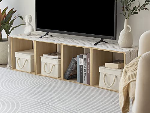 Storage Bins with Lids (Slub White / Small)