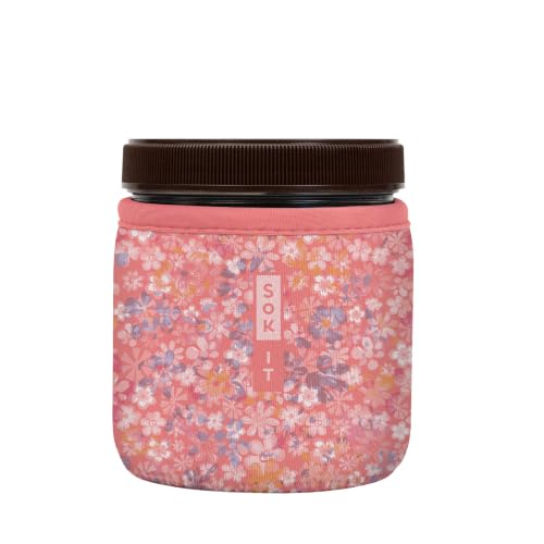IceCreamSok Insulated Neoprene Cover (Blushing Blooms / Fits Talenti 16oz Pints)