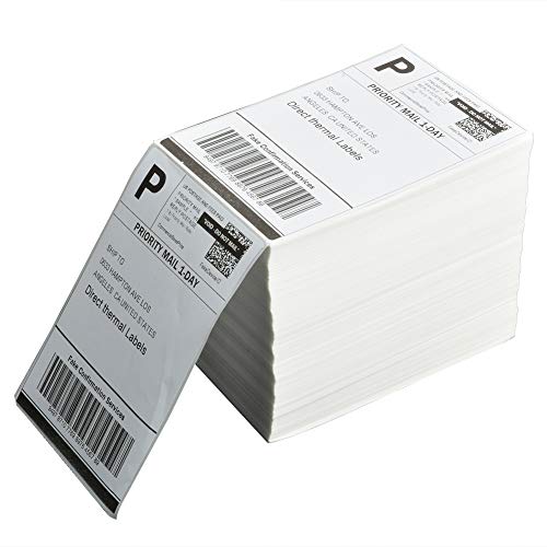4 Stacks Fanfold 4" x 6" Direct Thermal Labels (4" x 6" - 4000 Labels)