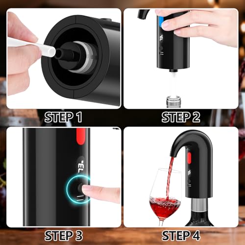 Electric Wine Aerator & Decanter Pump (Mini / Space Black)