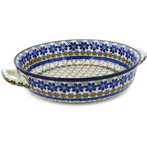 Round Baker with Handles 10 (Primrose Trellis)