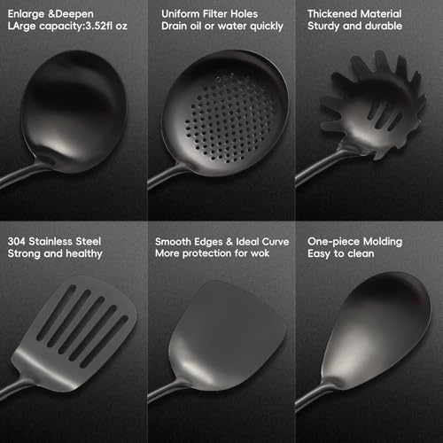 18 10 Stainless Steel Kitchen Utensils Set (10 Count)