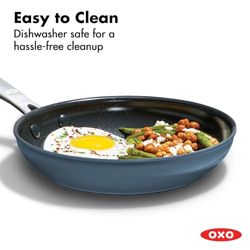 Enhanced 8” Nonstick Frying Pan Skillet (8" Frying Pan Skillet / Storm Blue)