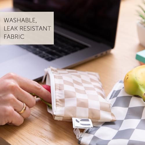 Roamio Reusable Sandwich and Snack Bags (Check 4 pk)