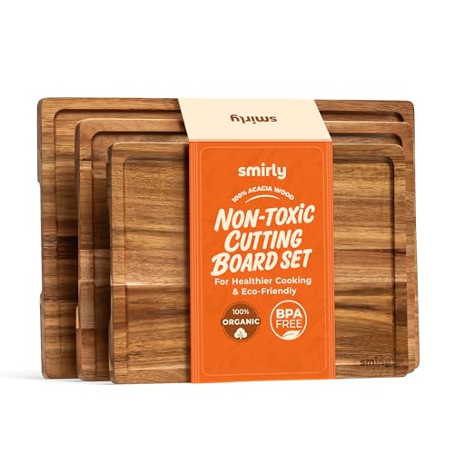Wood Cutting Board (Brown / 3-Piece)