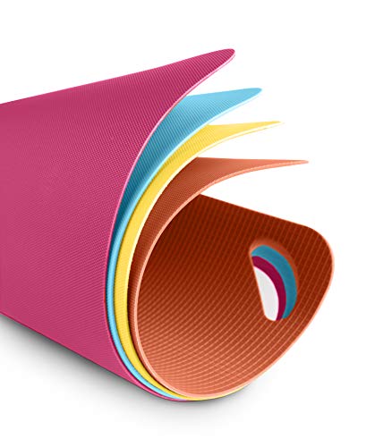 Heavy Duty Cutting Board Grippmat (11.5 x 14 inches / Turquoise / Pink / Orange / Yellow)
