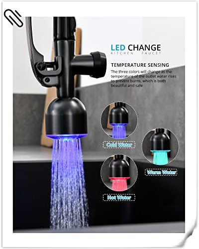 Commercial Oil Rubbed Bronze Kitchen Faucet Pull Down Sprayer (Oil Rubbed Bronze)