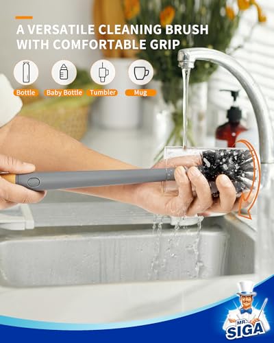 Water Bottle Brush and Straw Cleaner Brush with Long Handle