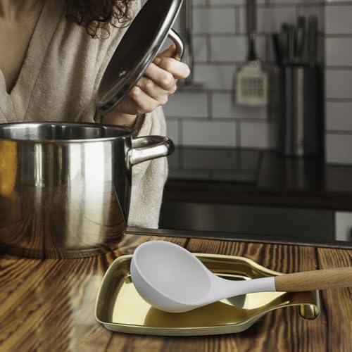 Stainless Steel Utensil Tray Spoon Rest Holder for Stove Top