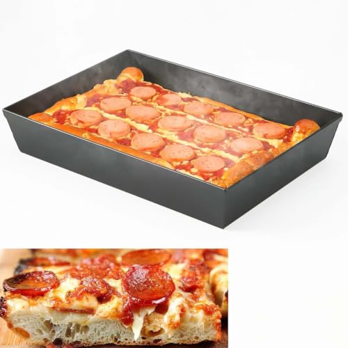 Detroit Style Pizza Pan 10x14x2.5 (Aluminum Detroit Style Pizza Pan / 14x10x2.5 Inch)