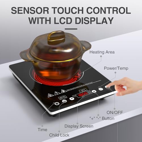 1800W Electric Cooktop