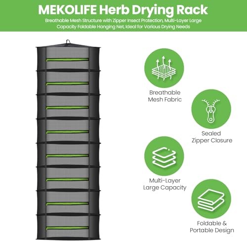 8‑Layer Herb Drying Rack Hanging