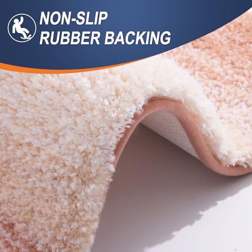 Bathroom Runner Rug 47x17 (47" X 17" / Peach)