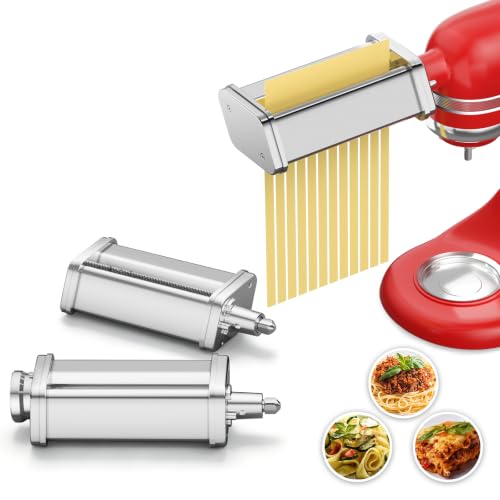 Pasta Maker Attachments for All KitchenAid Stand Mixers (3 PCS Pasta Maker Attachments)