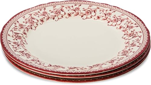 24 Piece Porcelain Dinnerware Set for 6 (Aster Pink / 24)