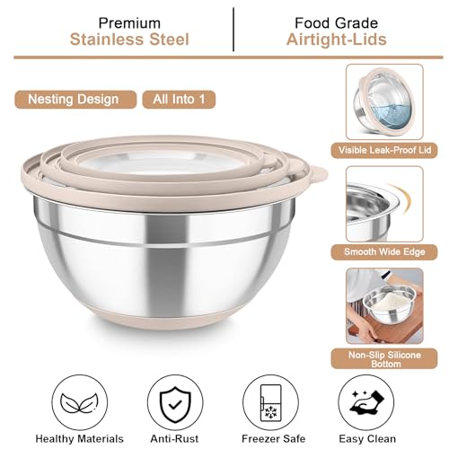 Mixing Bowls with Colander (4 Count)