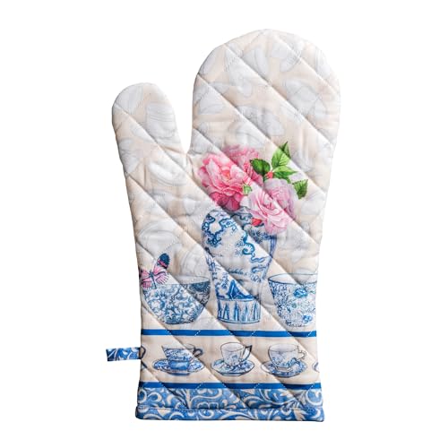 Maison d'Hermine Oven Gloves 100% Cotton Oven Mitt (017 - Canton / 7.5" x 13" (Oven Mitt))