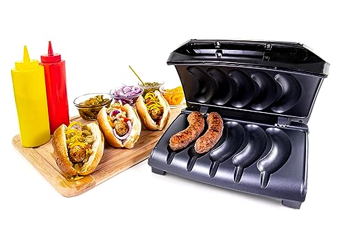 Homecraft Electric Sausage & Brat Grill with Oil Drip Tray (Modern)