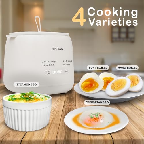 Egg Maker Electric Egg Cooker with Auto Shut Off and Alarm