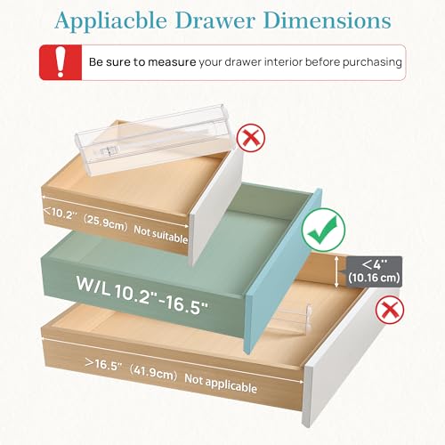 12 Pack Drawer Dividers for Clothes (12 Count)