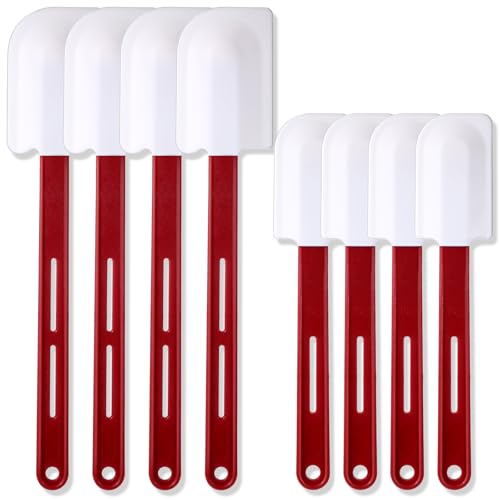 8 Pcs Rubber Spatulas Silicone Heat Resistant (8 Count)