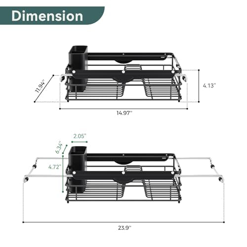 in Sink Dish Drying Racks (Large Size)