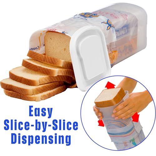 Bread Buddy Bread Box Keep Your Loaf Fresh (White / Pack of 1)