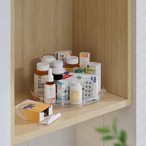 4 Pack 9.25in Lazy Susan Organizer (Clear 9.25in / 4 Pack)