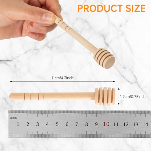 100Pcs 4inch Honey Dipper Sticks (100PCS 4 Inch)
