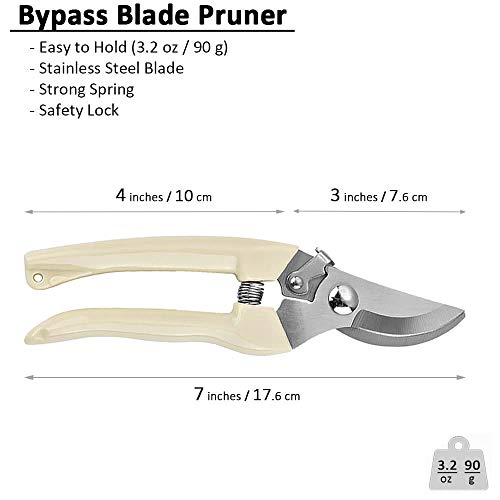 Garden Shears Set of 2 (Straight+Bypass)