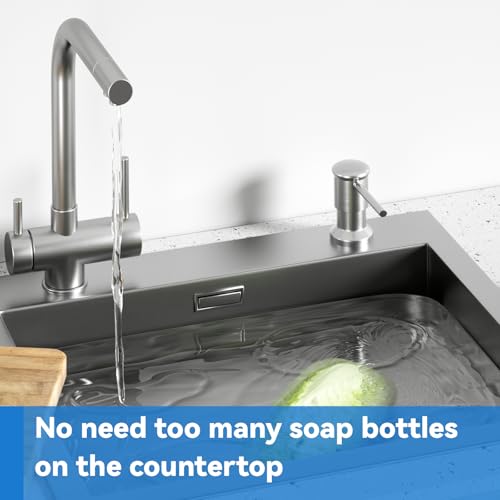Dish Soap Dispenser (Brushed Nickel / With Bottle)