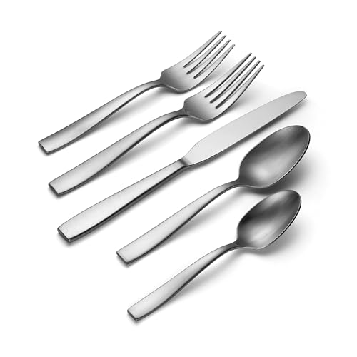 Everdine Everyday Flatware (Service for 4 / 20-Piece Flatware Set-Steel)