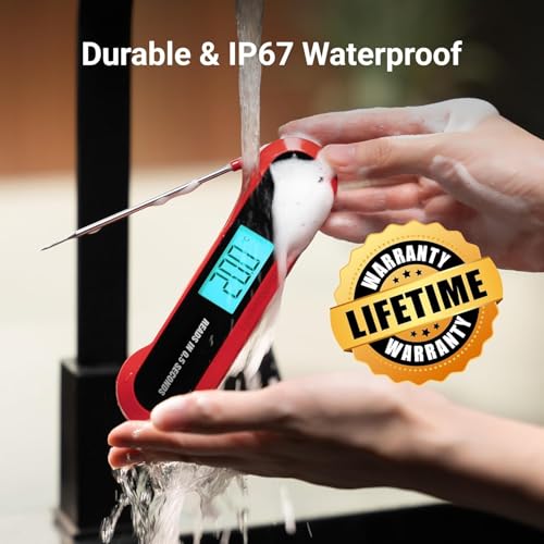 Professional 3X Faster 0.5sec Instant Read Meat Thermometer Digital