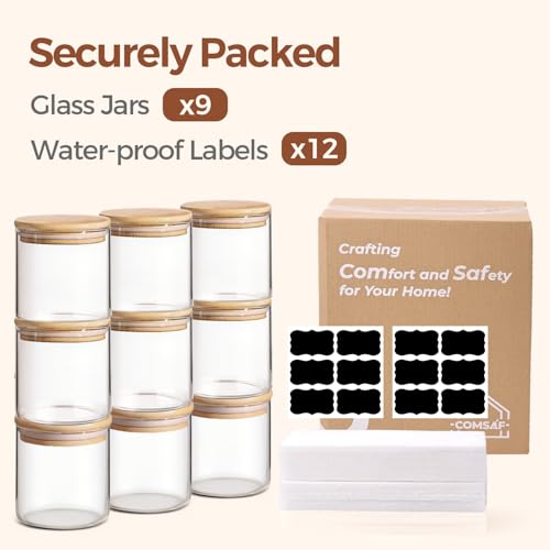 Glass Storage Containers with Lids 0.6 Qt (0.6 Qt x 9)