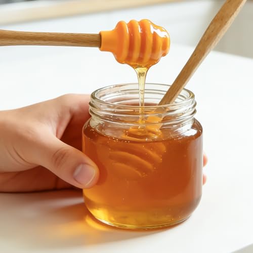 3 Pack Silicone Honey Dipper Sticks (Yellow)