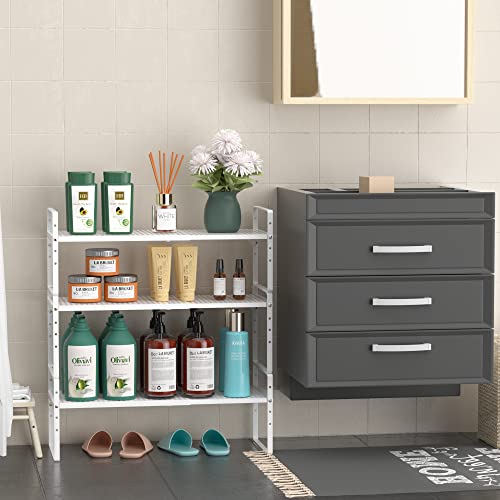 2 Pack Large Expandable Cabinet Storage Shelf (2 Count)