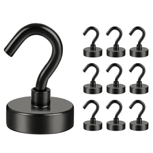 Magnetic Hooks (Black / 1.26in)