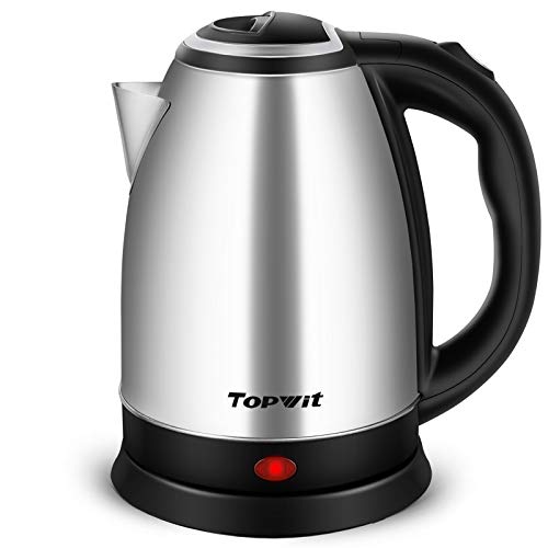 2.0L Stainless Steel Electric Kettle (2.1 Quarts / F(Stainless Steel-Silver))