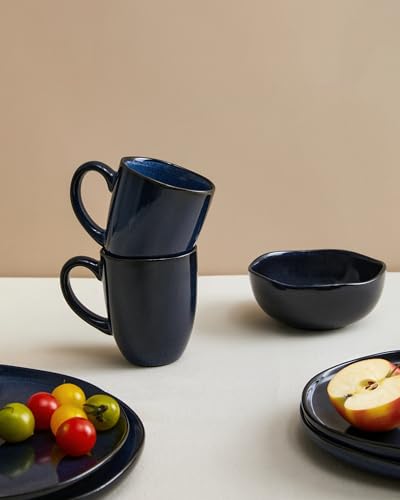 Coffee Mug 15oz (Irregular - Starry Blue / 4 Count (Pack of 1))